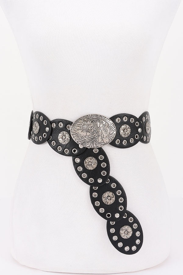 Oval Linked Statement Belt