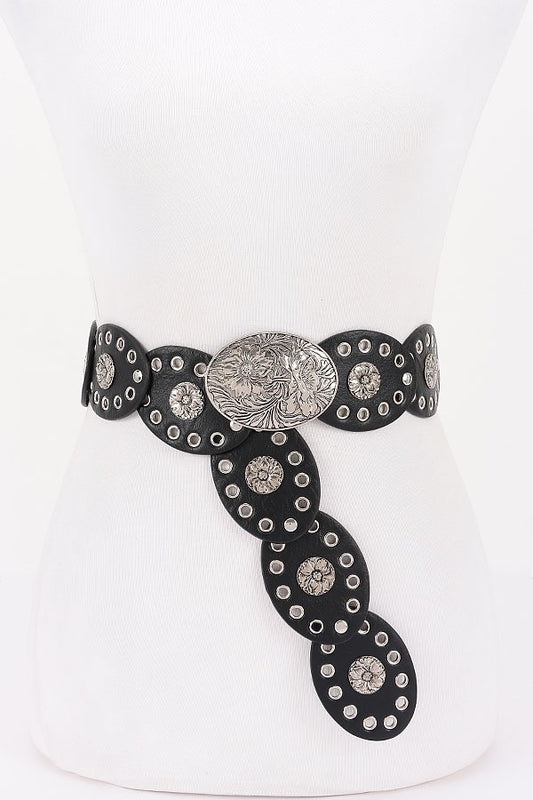 Oval Linked Statement Belt